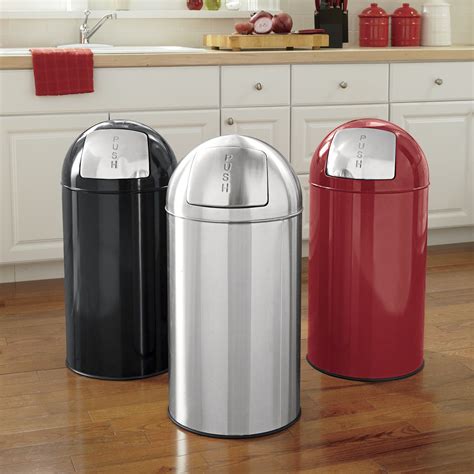 13-Gal. Stainless Steel Trash Can | Montgomery Ward | Trash can ...