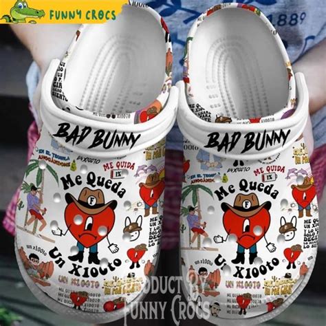 Bad Bunny Pattern Crocs Shoes - Discover Comfort And Style Clog Shoes ...