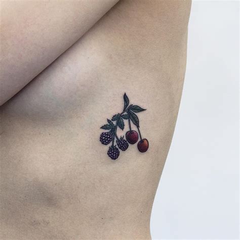 Black cherry tattoo - Tattoogrid.net