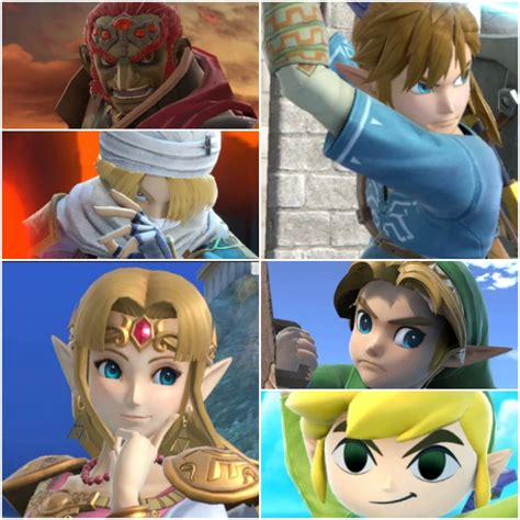 Super Smash Bros Ultimate: Legend of Zelda Group by cutiepatootie64 on ...