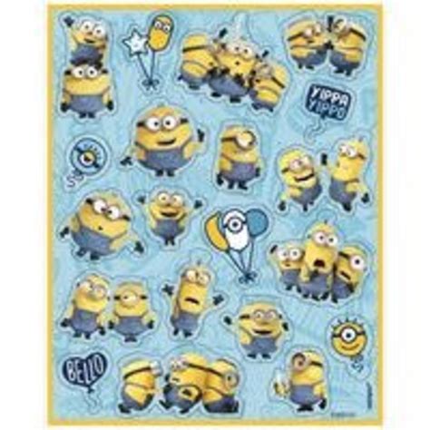 Minions 2 Stickers - 4 Sheets - Party Adventure