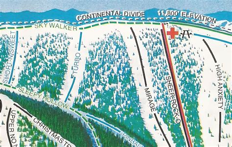 1984 MONARCH MOUNTAIN Ski Trail Map Ski Map, Ski Art, Ski Decor, Ski ...