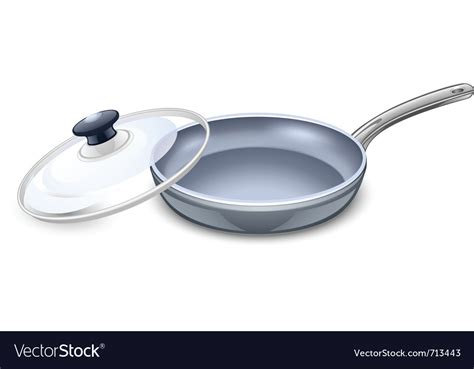 Frying pan Royalty Free Vector Image - VectorStock