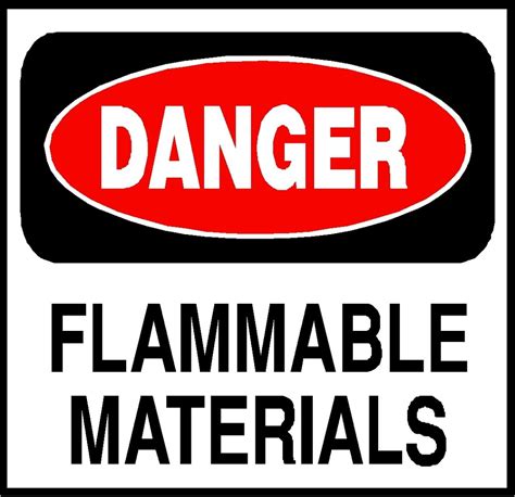 Danger Flammable Sign - ClipArt Best