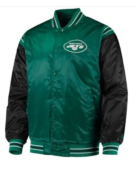 New York Jets Green and Black Satin Jacket | RockStar Jacket