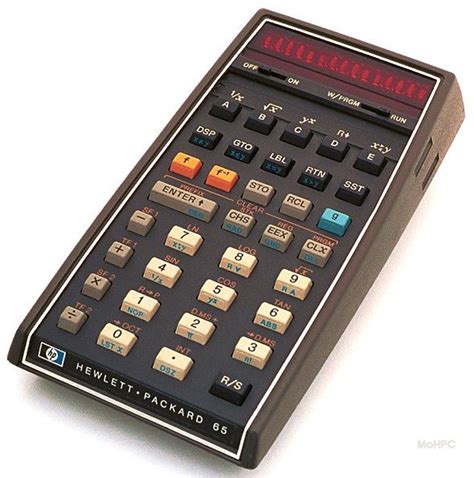 Hewlett Packard 65 – First programmable pocket calculator. | Calculator ...