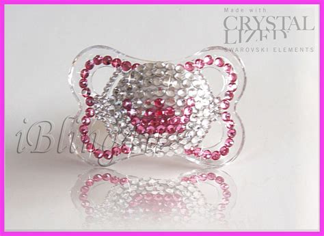 Items similar to Bling baby binky pacifier made with Swarovski crystals MAM newborn 0-2 on Etsy