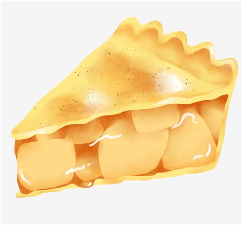 Apple Pie PNG Image, Yellow Apple Pie Illustration, Apple Pie Clipart ...