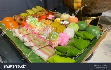 Jajanan Pasar Various Colorful Traditional Indonesian Stock Photo ...