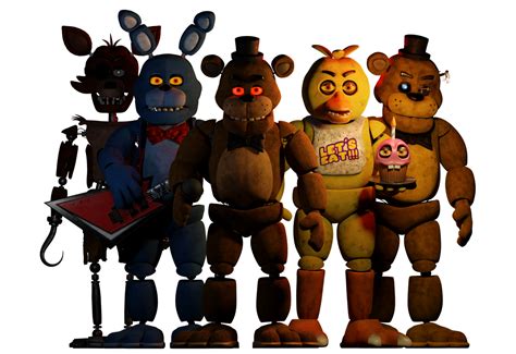 (Blender) fnaf movie main animatronics by fazbear4564 on DeviantArt