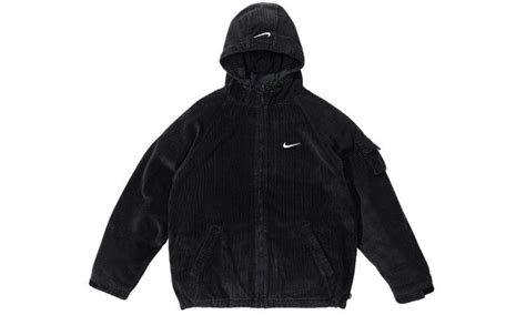 Supreme Nike Arc Corduroy Hooded Jacket Black