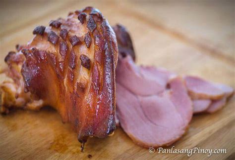 Homemade Cured Ham with Brown Sugar Honey Glaze - Panlasang Pinoy