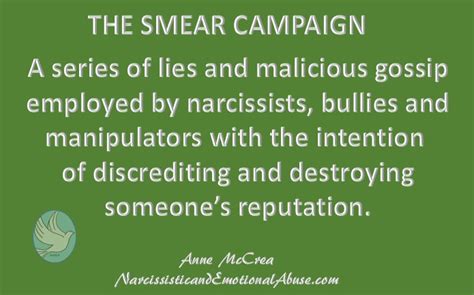 The Smear Campaign – Narcissistic and Emotional Abuse