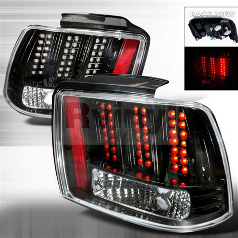 Spec-D Tuning® Ford Mustang 1999-2004 Black LED Tail Lights