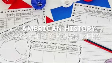 American History Graphic Organizers by Natalie Kay | TpT