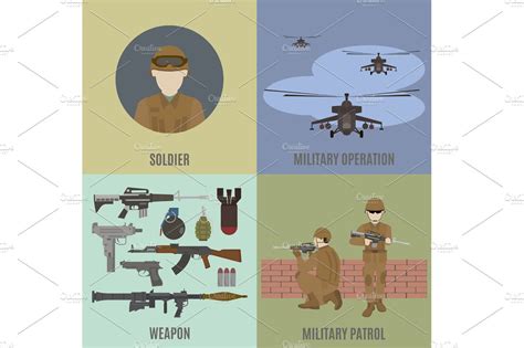 Armed conflict | Graphic Objects ~ Creative Market