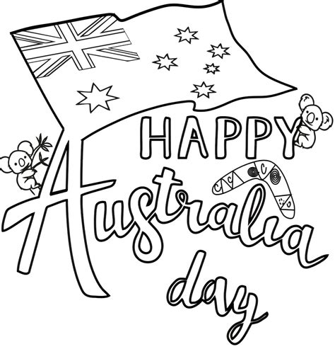 Australia Coloring Pages Printable