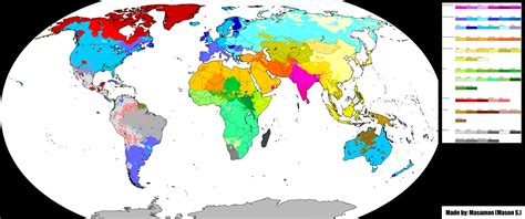 Race Map Of The World - zip code map