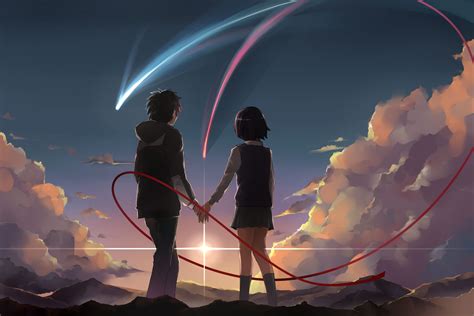 Taki and Mitsuha || Your Name | Your name wallpaper, Your name anime ...