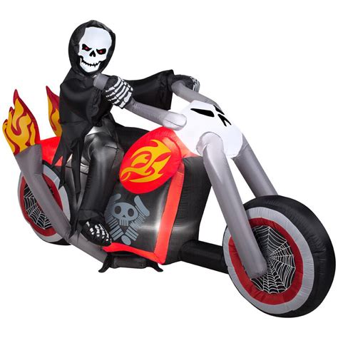 Tis Your Season | 7 ft. Reaper on Motorcycle Halloween Inflatable