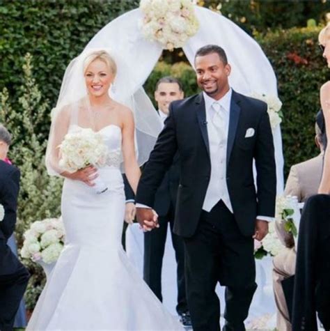 Angela Unkrich with her husband, Alfonso Ribeiro at their wedding – Married Biography