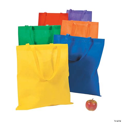 Large Primary Color Tote Bags - Discontinued