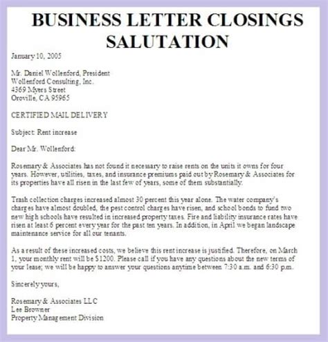 Salutation On A Business Letter | scrumps