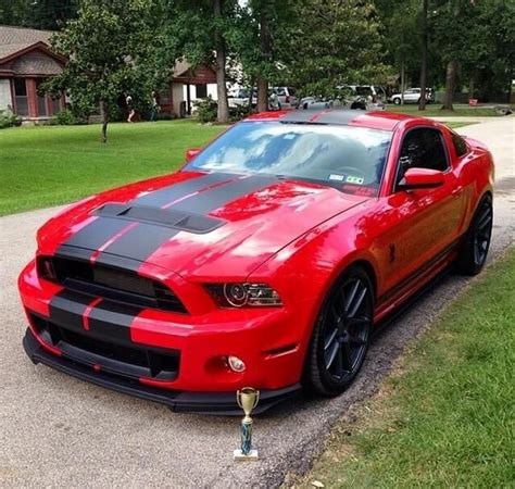 2015 Ford Red Mustang black racing stripe | Ford mustang shelby cobra, Red mustang, 2015 ford ...