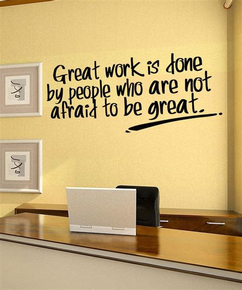 Vinyl Wall Decal Sticker Great Work Quote #5277