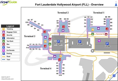 Fort Lauderdale airport parking map - Ft Lauderdale airport parking map ...