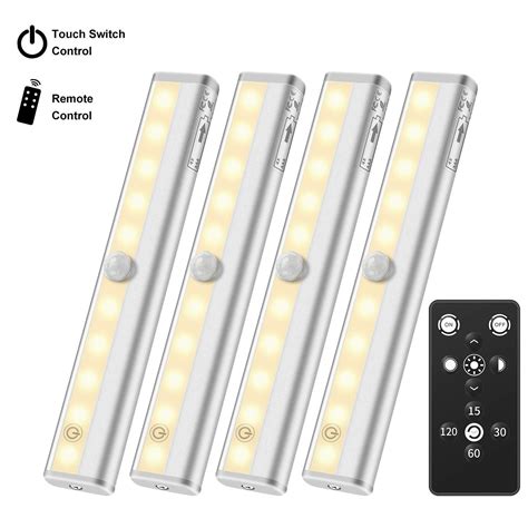 Under Cabinet Lighting Remote Control, Anbock Wireless LED Closet Light ...