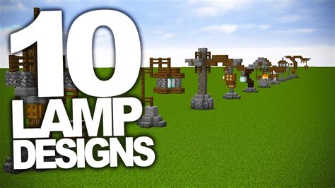 10 Interesting Lamp Designs In Minecraft - YouTube