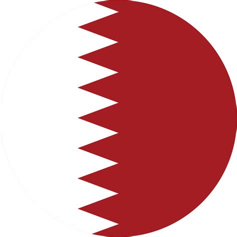 Bahrain flag round shape PNG 22109550 PNG