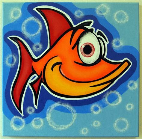 gREEN FiSH 12x12 original acrylic painting on by art4barewalls | Fish ...