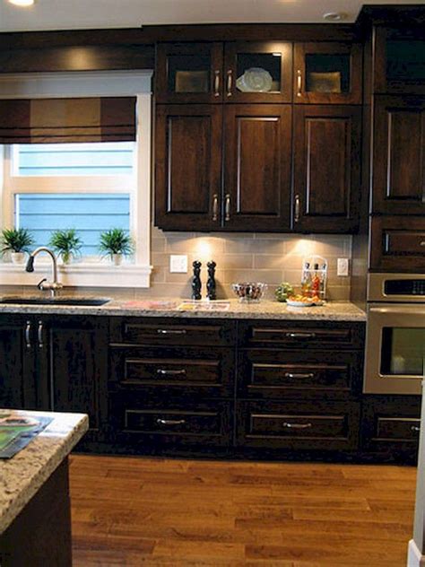 Kitchen Backsplash Ideas With Dark Cabinets - Image to u