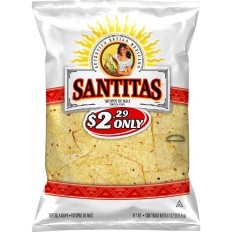 Santitas® Gluten Free White Corn Tortilla Chips Snacks Bag, 11 oz - Fry ...