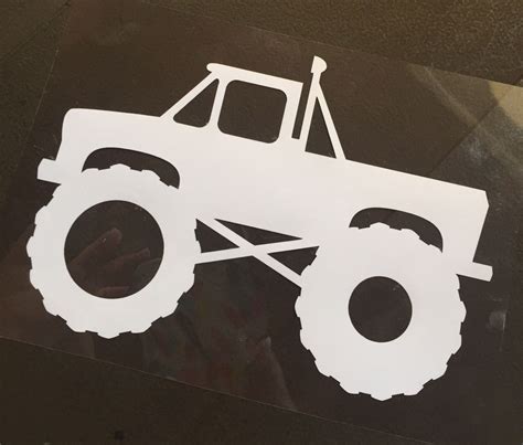 Kids Boys MONSTER TRUCK Decal, Truck, Monster, Boys, Decal, Laptop Decal, IPhone Decal, Notebook ...