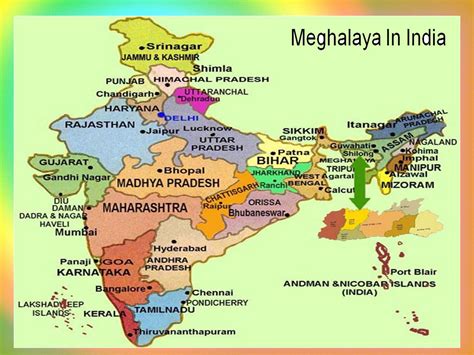 COME AND SEE: MAP OF MEGHALAYA IN INDIA