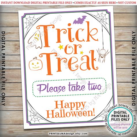 Help Yourself Halloween Candy Sign Printable