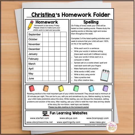 Homework Folder & EDITABLE Newsletter Templates - Mrs. Winter's Bliss