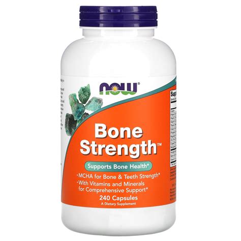 Bone Strength, 240 Capsules, NOW Foods - Walmart.com