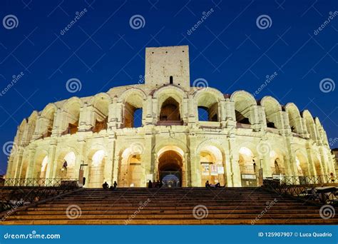 Arles Amphitheatre at Night Stock Image - Image of roman, stone: 125907907