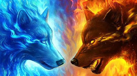 Ice and Fire Wolves - backiee