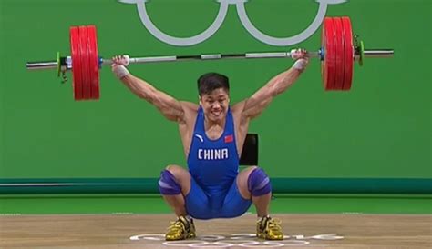 Lu Xiaojun 177kg Snatch World Record 2016 Olympic Games *Super Slowmo ...