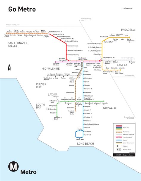 Los Angeles Subway Map - ToursMaps.com