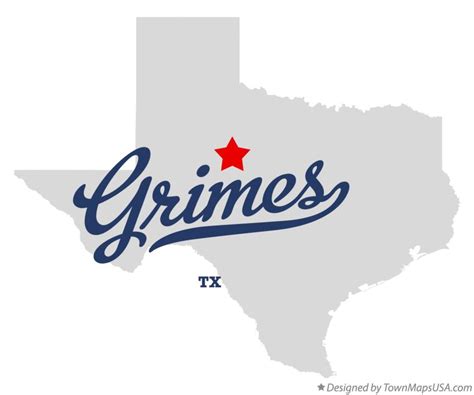 Map of Grimes, TX, Texas