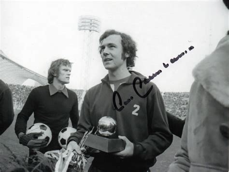 Ballon d'Or photo - Signed by Franz Beckenbauer - CharityStars