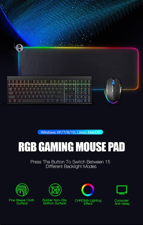 Large Rgb Mouse Pad Xxl Gaming Mousepad Led Mouse Mat Painting Gamer ...