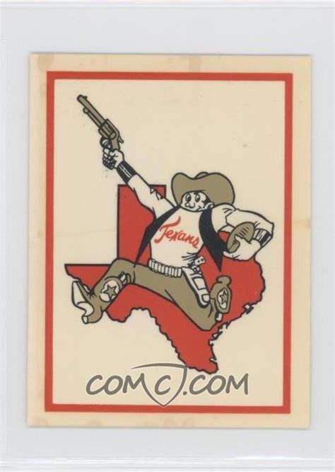 1960 Fleer AFL Team Logo Decals - [Base] #DAL - Dallas Texans Team ...