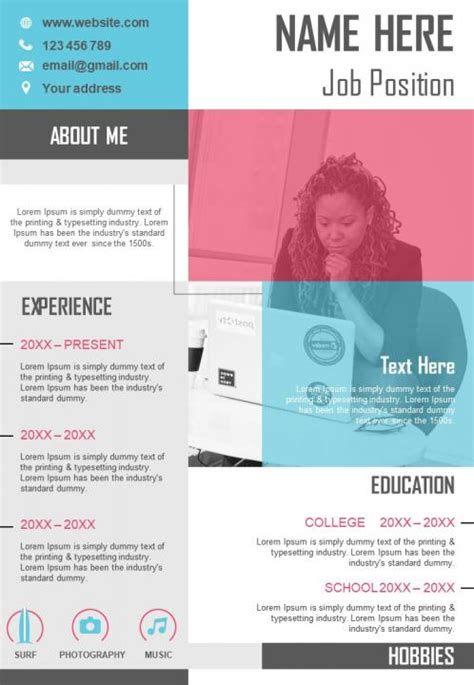 Professional CV Format Resume PPT Design Editable Template | PowerPoint ...